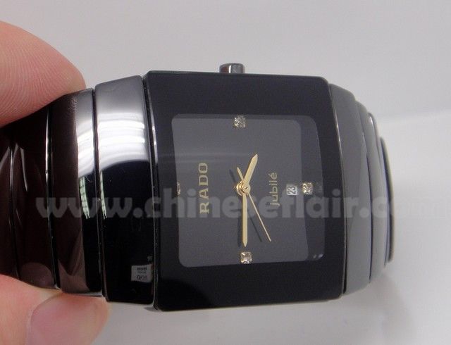 Copy Rado Jubile Black Ceramic Watch Men Gift